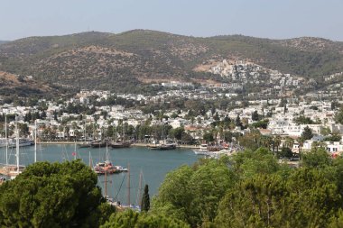 Türkiye 'nin Ege kıyısındaki Bodrum Kasabası