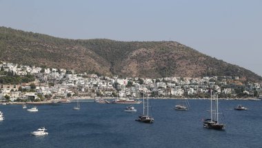 Türkiye 'nin Ege kıyısındaki Bodrum Kasabası