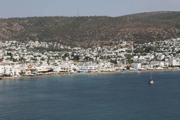 Bodrum Town en la costa egea de Mugla, Turquía — Foto de Stock