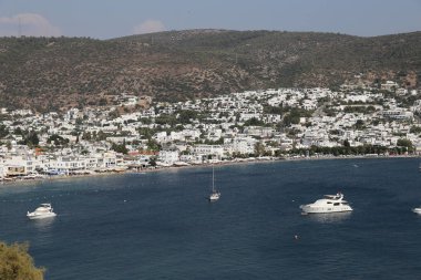 Türkiye 'nin Ege kıyısındaki Bodrum Kasabası