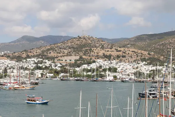 Miasto w Bodrum Muğla Bodrum, Turcja — Zdjęcie stockowe