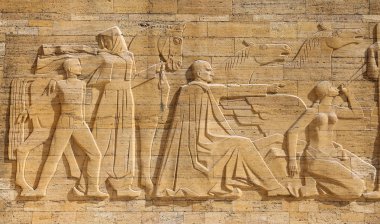 Mustafa Kemal Atatürk ' ün Ankara Anitkabir Türbesi oyma