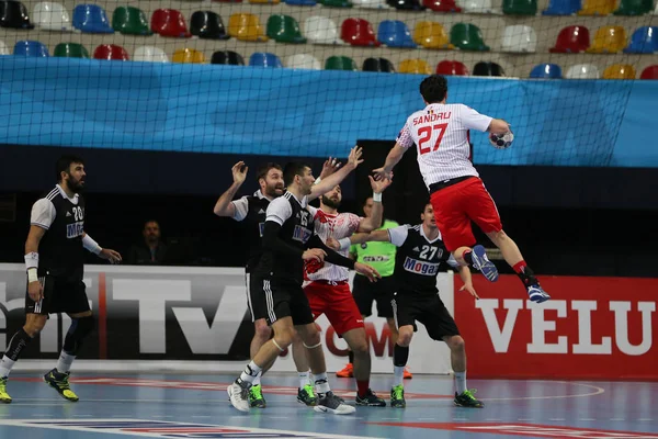 Besiktas MOGAZ HT et Dinamo Bucuresti Handball Match — Photo