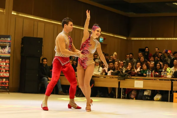 Сальса танцювальні чемпіонату — стокове фото