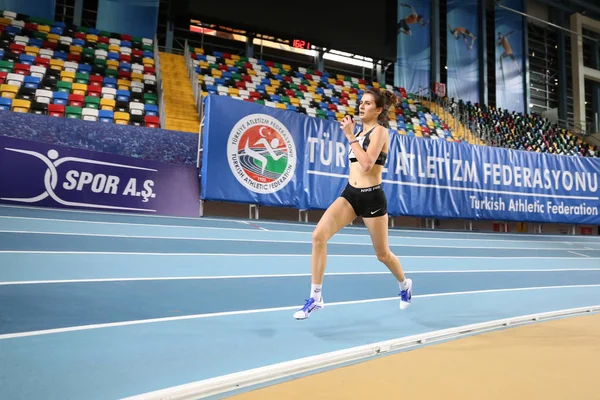 Olympisch drempel Indoor wedstrijden — Stockfoto