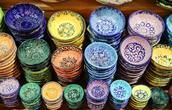 Turkish Ceramics in Grand Bazaar — Stock Photo, Image