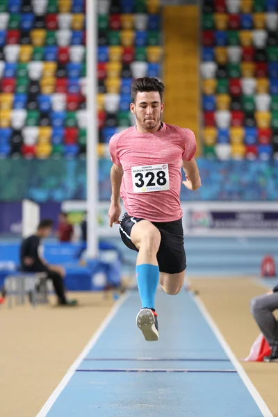 Indoor Athletics Record Attempt Races — Stock Photo, Image