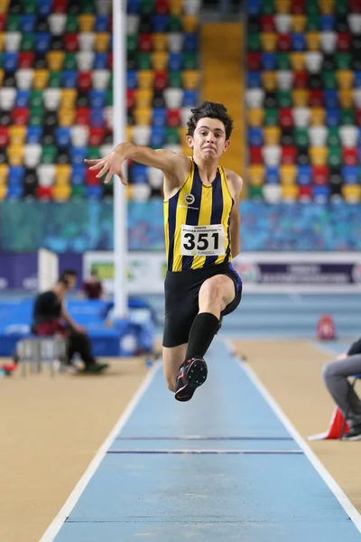 Recorde de Atletismo Interior Tentativa de Corridas — Fotografia de Stock