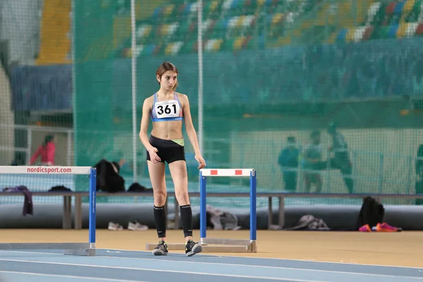 Indoor Atletiek Record poging Races — Stockfoto