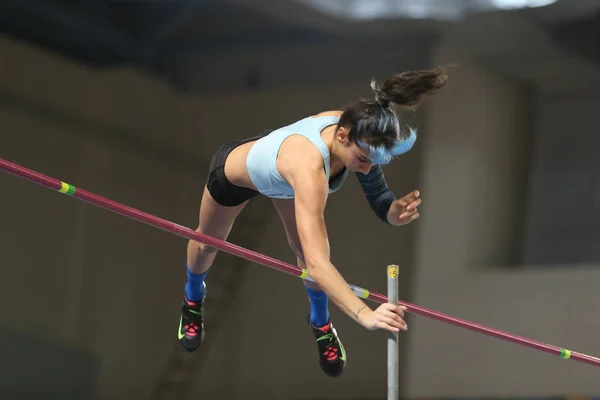 Corridas de tentativa de recorde Olímpico indoor — Fotografia de Stock