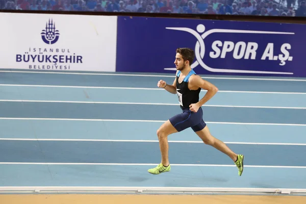 Corridas de tentativa de recorde Olímpico indoor — Fotografia de Stock