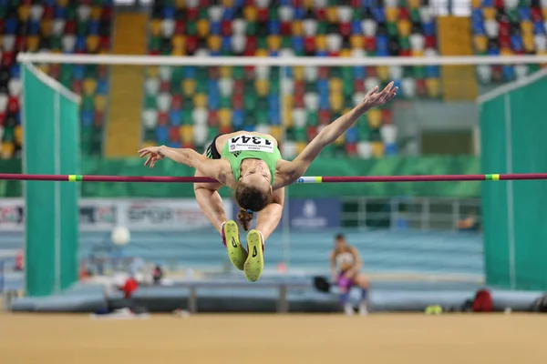 Corridas de tentativa de recorde Olímpico indoor — Fotografia de Stock