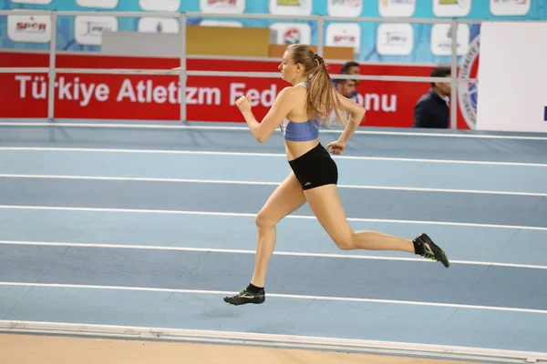 Corridas de tentativa de recorde Olímpico indoor — Fotografia de Stock