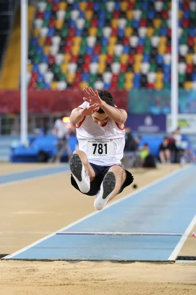 Corridas de tentativa de recorde Olímpico indoor — Fotografia de Stock