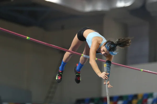 Corridas de tentativa de recorde Olímpico indoor — Fotografia de Stock