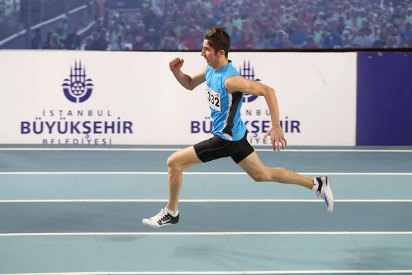 Corridas de tentativa de recorde Olímpico indoor — Fotografia de Stock