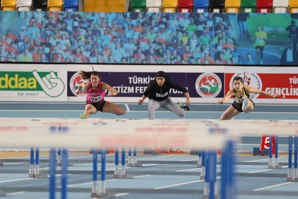 Indoor Olympic Record Attempt Races — Stock Photo, Image