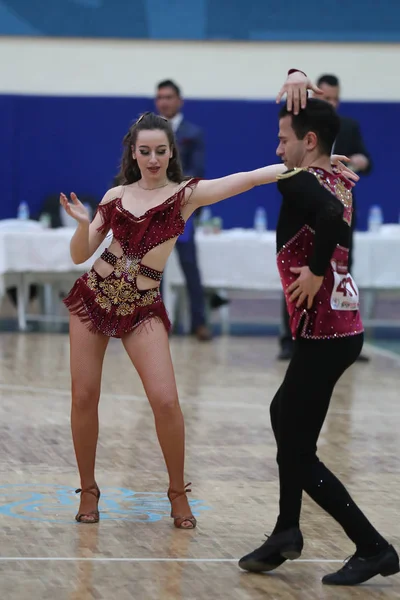 Сальса танцювальні чемпіонату — стокове фото