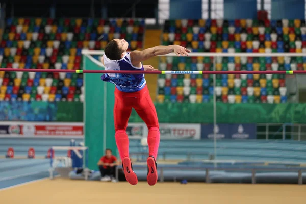 Чемпионат России по прыжкам с трамплина — стоковое фото