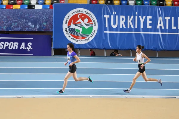 Turkcell Turkse jeugd Kampioenschappen Indoor Atletiek — Stockfoto