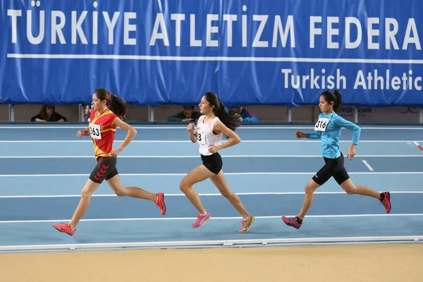 Turkcell Turkse jeugd Kampioenschappen Indoor Atletiek — Stockfoto