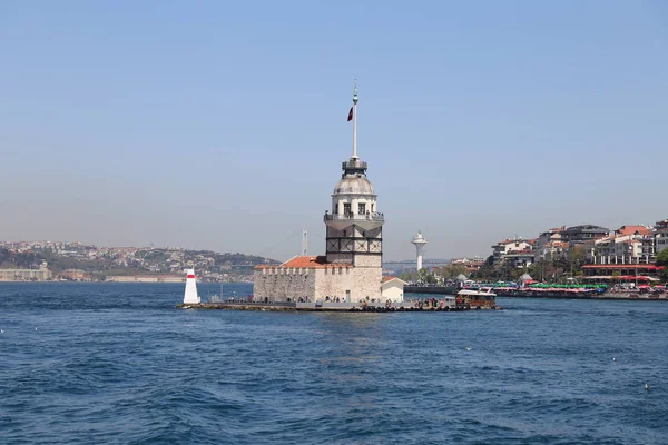 Boğaz, Istanbul Maidens Tower — Stok fotoğraf