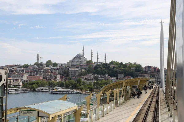 Mesquita Suleymaniye na cidade de Istambul — Fotografia de Stock