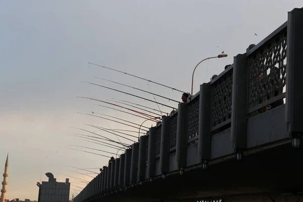 Galata Bridge in Istanbul, Turkey — Stock Photo, Image