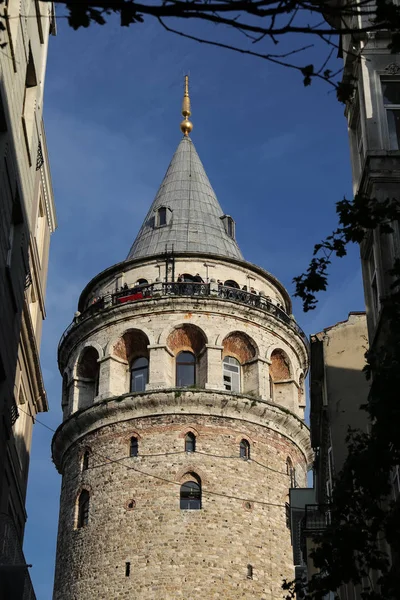 Башня Галата в Беоглу, Стамбул, Турция — стоковое фото