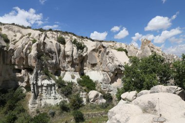 Kapadokya 'daki kaya oluşumları, hindi