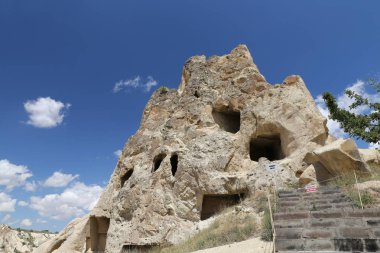 Kapadokya 'daki kaya oluşumları, hindi