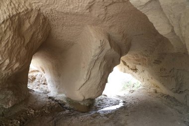 Kapadokya'da oyma tünel