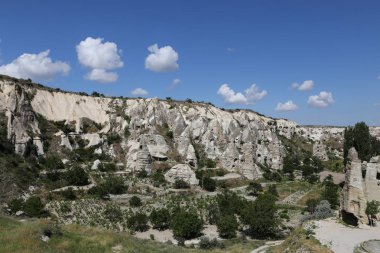 Kapadokya 'daki kaya oluşumları, hindi