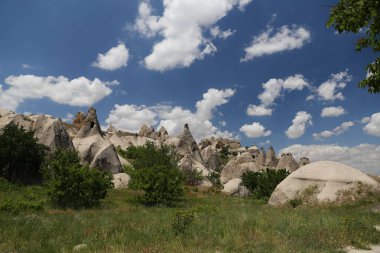 Kapadokya 'daki kaya oluşumları, hindi