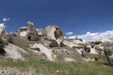 Kapadokya 'daki kaya oluşumları, hindi