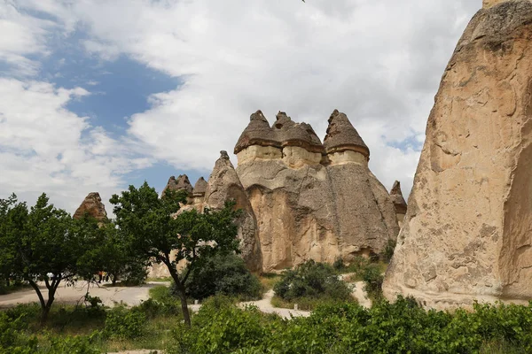 Formaciones rupestres en Pasabag Monks Valley, Capadocia — Foto de Stock