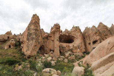 Kaya oluşumları Zelve Vadisi, Cappadocia