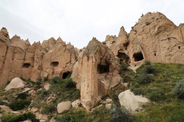 Kaya oluşumları Zelve Vadisi, Cappadocia