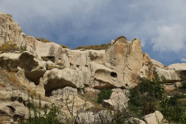 Formacja skalna w dolinie gołębi, Cappadocia — Zdjęcie stockowe