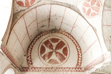 İçinde bir mağara Kilisesi, Kapadokya, Türkiye