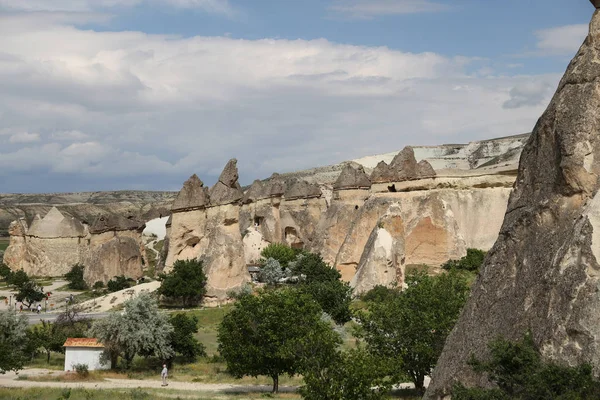 Formações rochosas em Pasabag Monks Valley, Capadócia — Fotografia de Stock