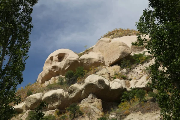 Formation rocheuse dans la vallée des Pigeons, en Cappadoce — Photo