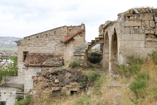 Avanos kasaba, Türkiye'de eski evler — Stok fotoğraf