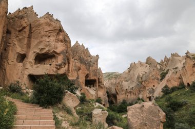 Kaya oluşumları Zelve Vadisi, Cappadocia