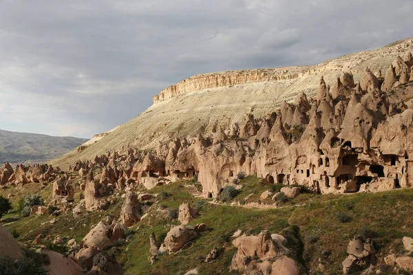 Klippformationer i Zelve Valley, Cappadocia — Stockfoto
