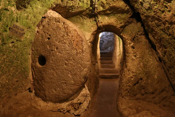Derinkuyu Underground City w Kapadocji — Zdjęcie stockowe