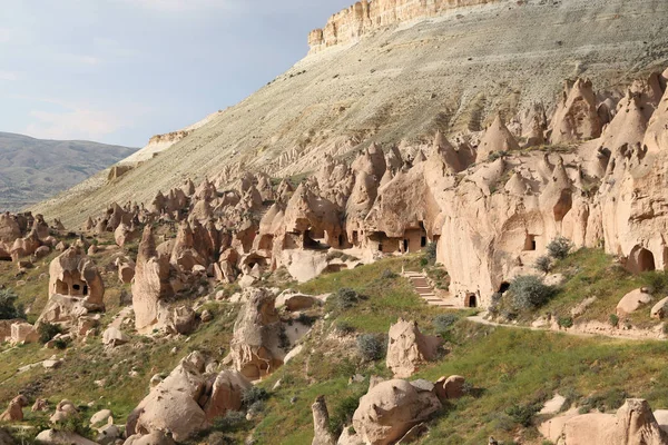 Rock Formations in Zelve Valley, Cappadocia — Stock Photo, Image