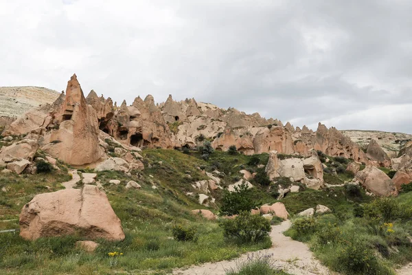 Formacje skalne w Kapadocja doliny, Cappadocia — Zdjęcie stockowe