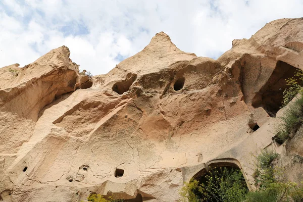 Klippformationer i Zelve Valley, Cappadocia — Stockfoto