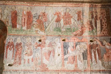 Kapadokya kilisede Cavuşin